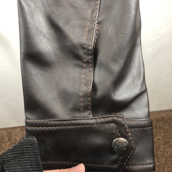 NWT GA Milano brown faux leather jacket size xxl - Picture 4 of 10